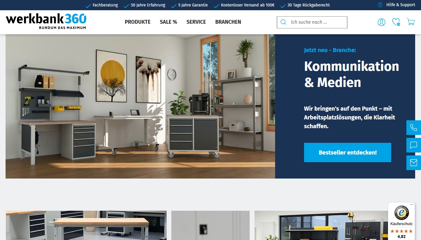 Werkbank360 Shopware store